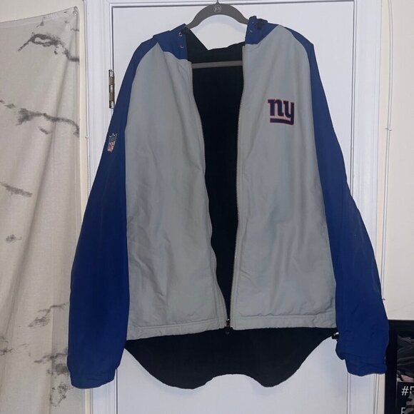 Size 3xl NFL New York Giants Double Sided Winter Jacket - Picture 2 of 6
